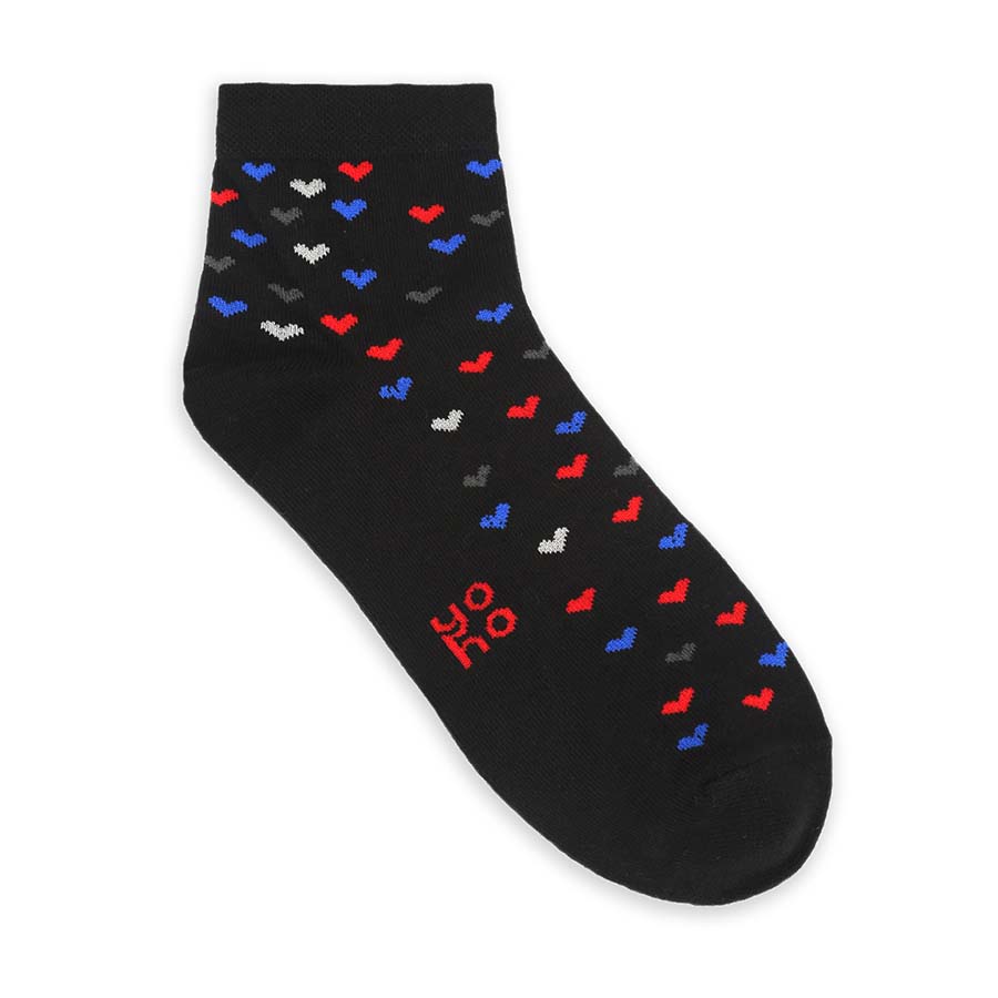 Heart Printed Ankle Socks