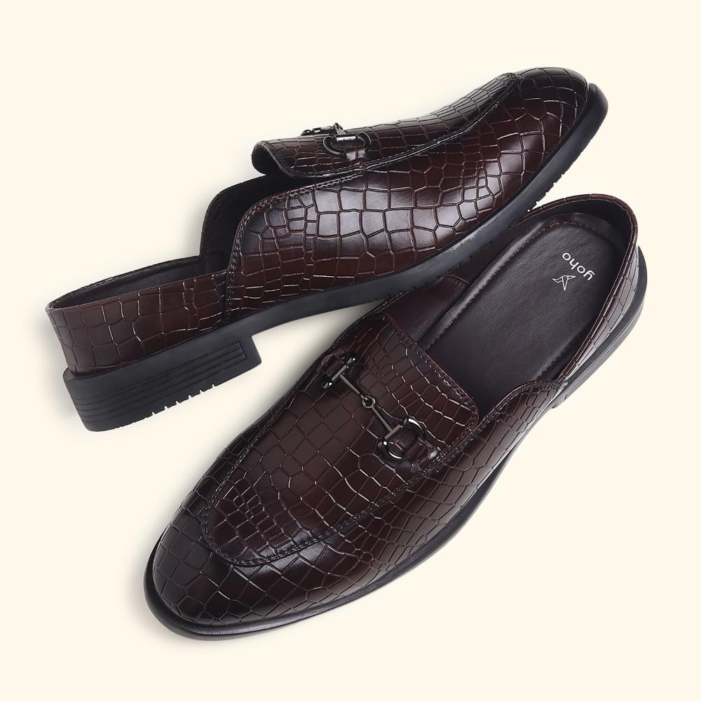 Lofos Mules for Men - Brown