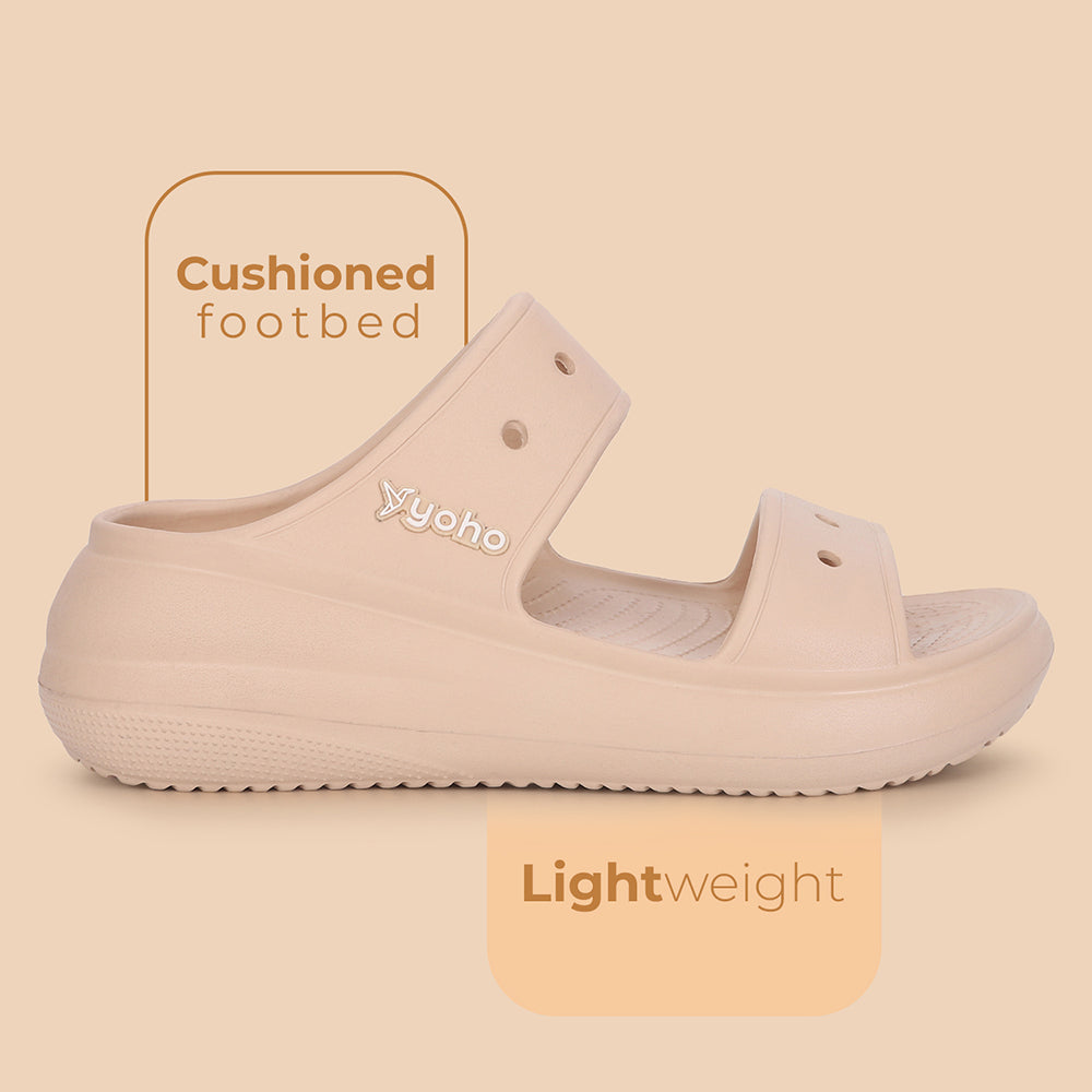 Double Strap Clog Sandals for Women