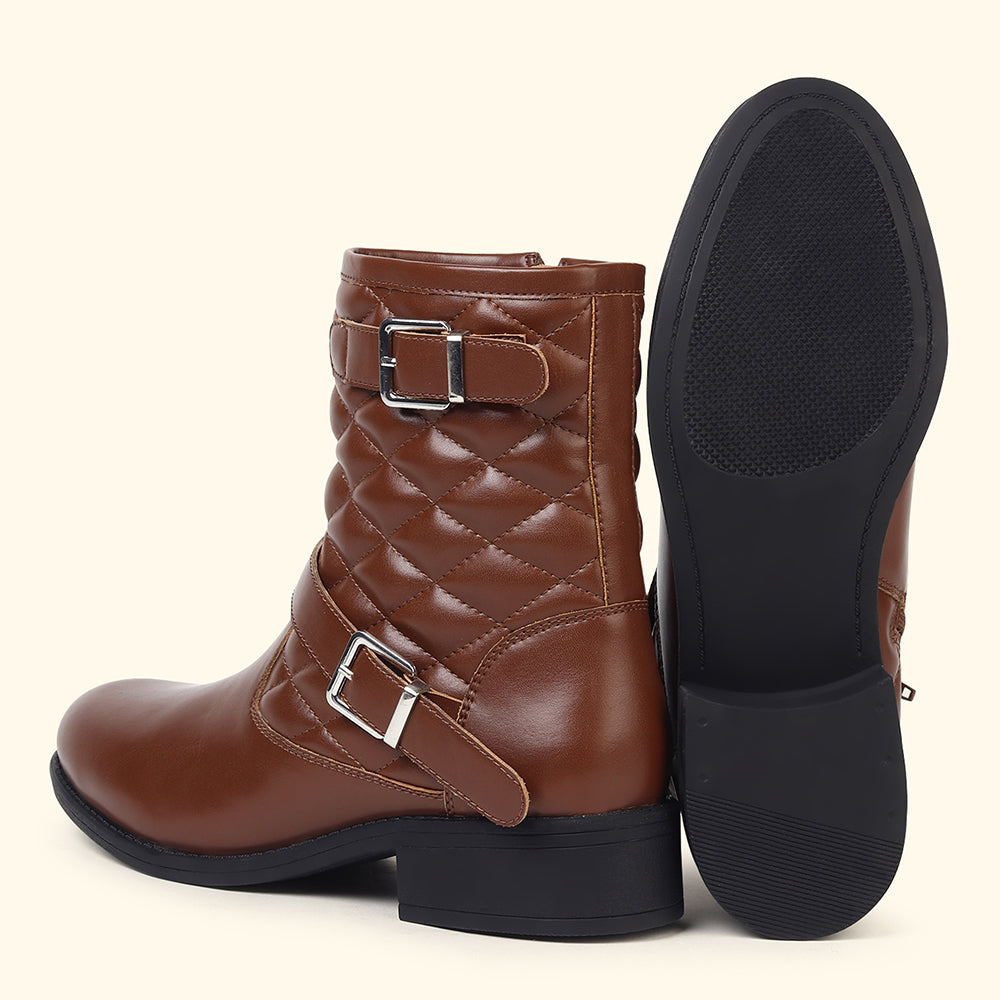 Slays Quilted Buckle mid-calf boots for Women