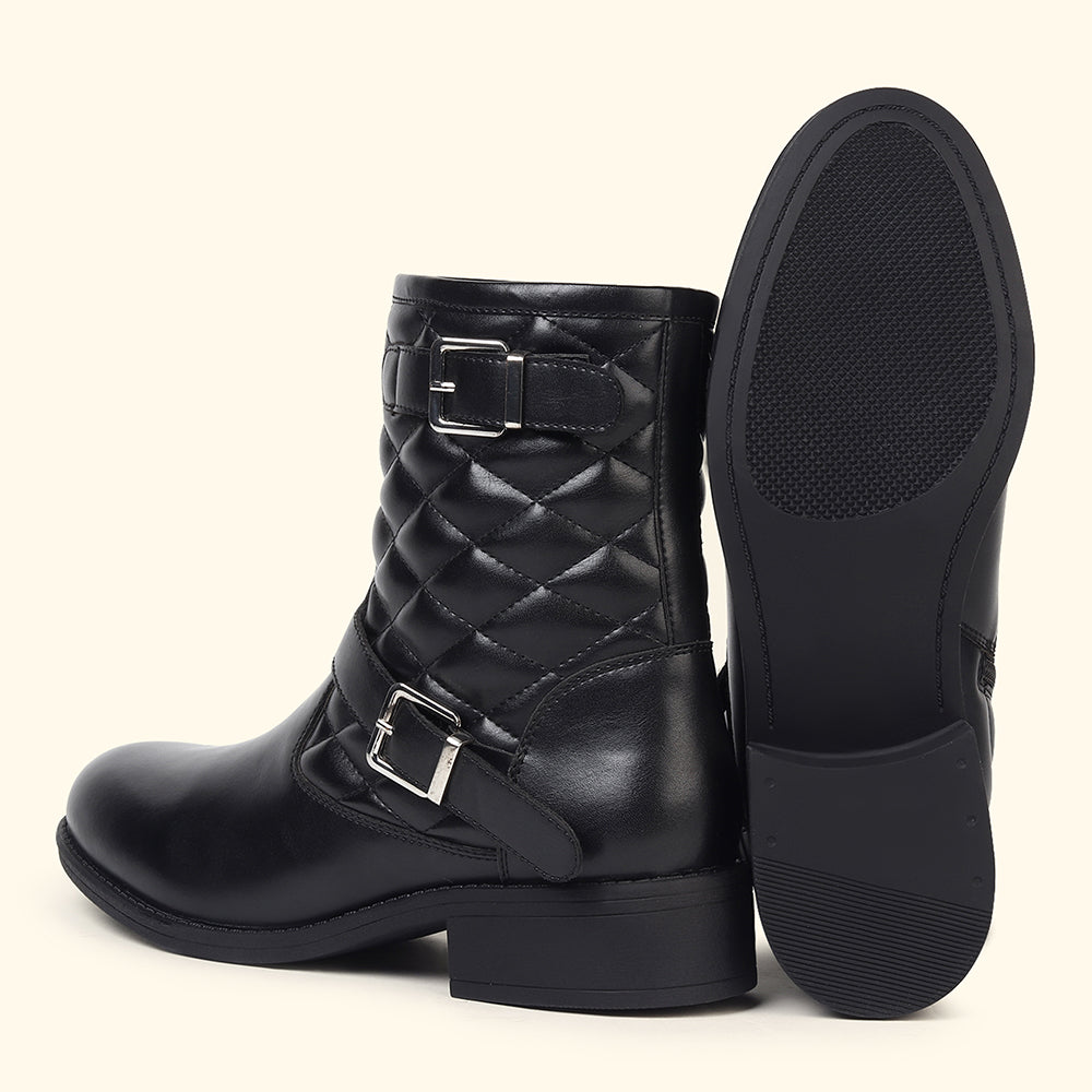 Slays Quilted Buckle mid-calf boots for Women