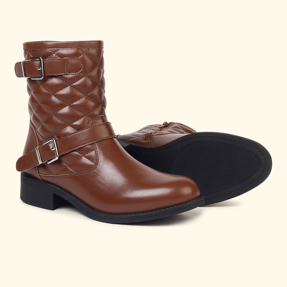 Slays Quilted Buckle mid-calf boots for Women