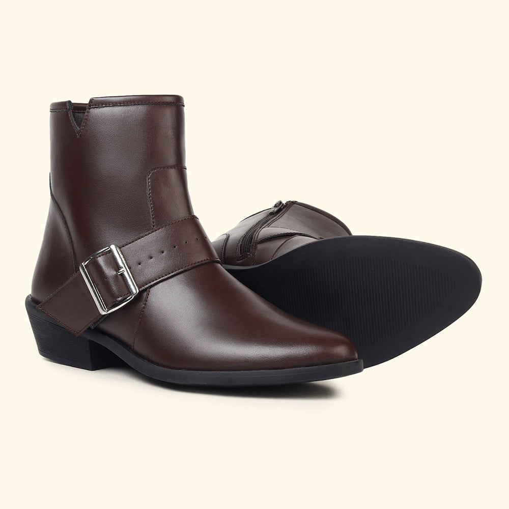 Side buckle Suede Ankle Boots for Women