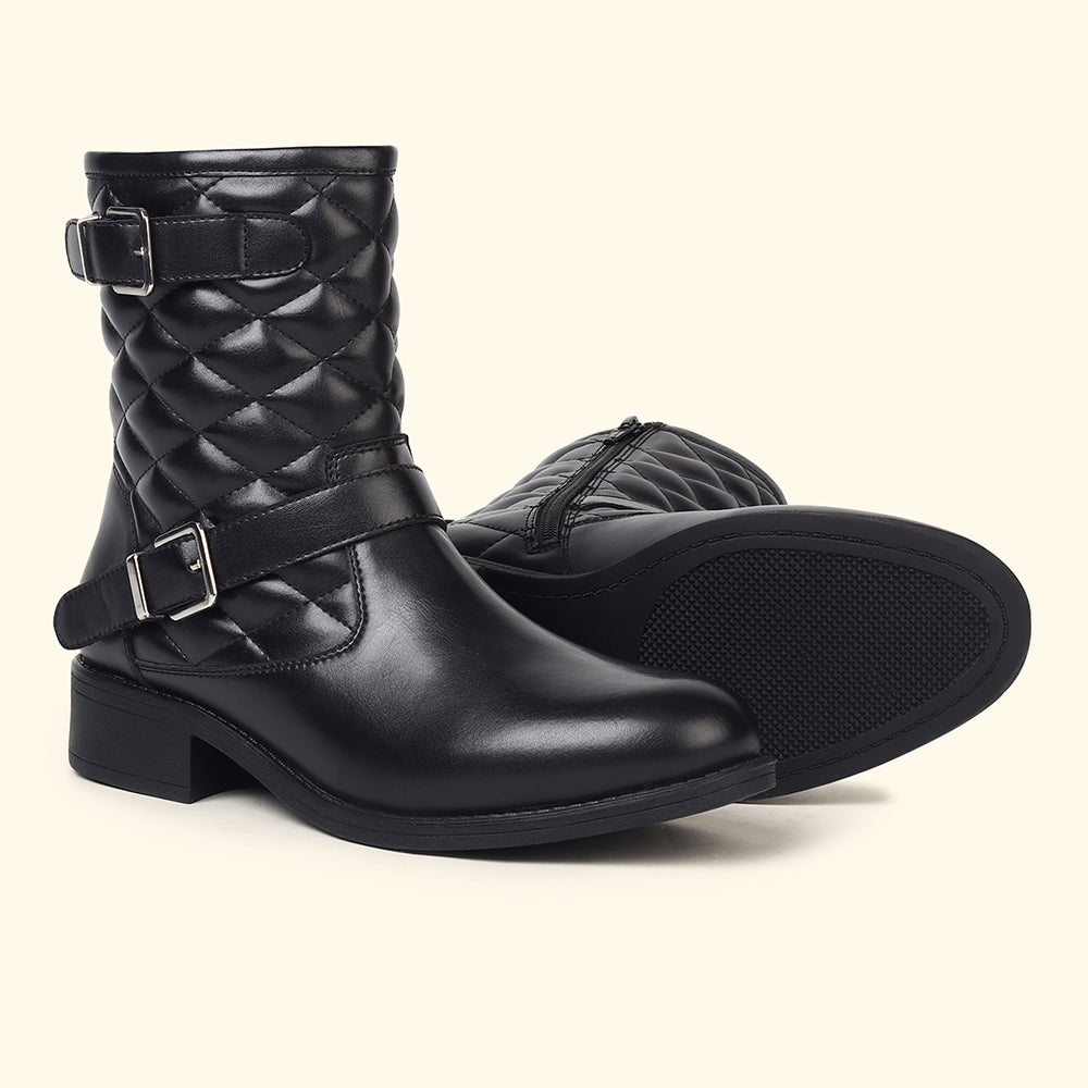 Slays Quilted Buckle mid-calf boots for Women