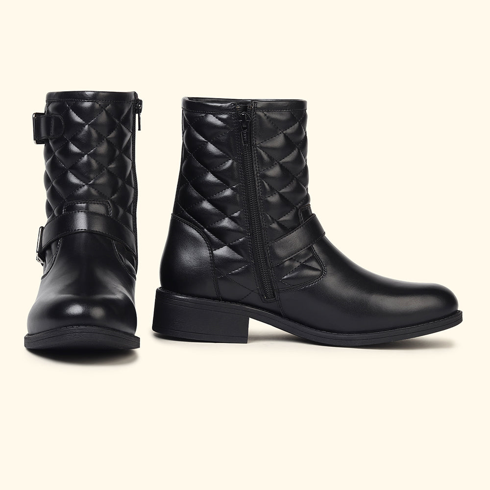 Slays Quilted Buckle mid-calf boots for Women