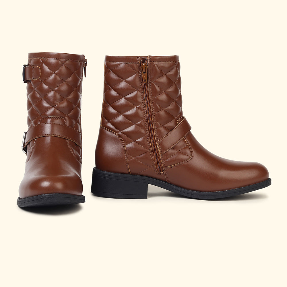 Slays Quilted Buckle mid-calf boots for Women