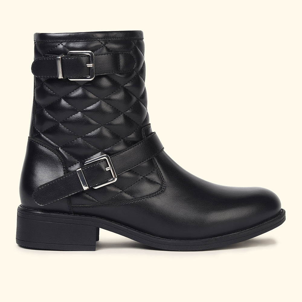 Slays Quilted Buckle mid-calf boots for Women