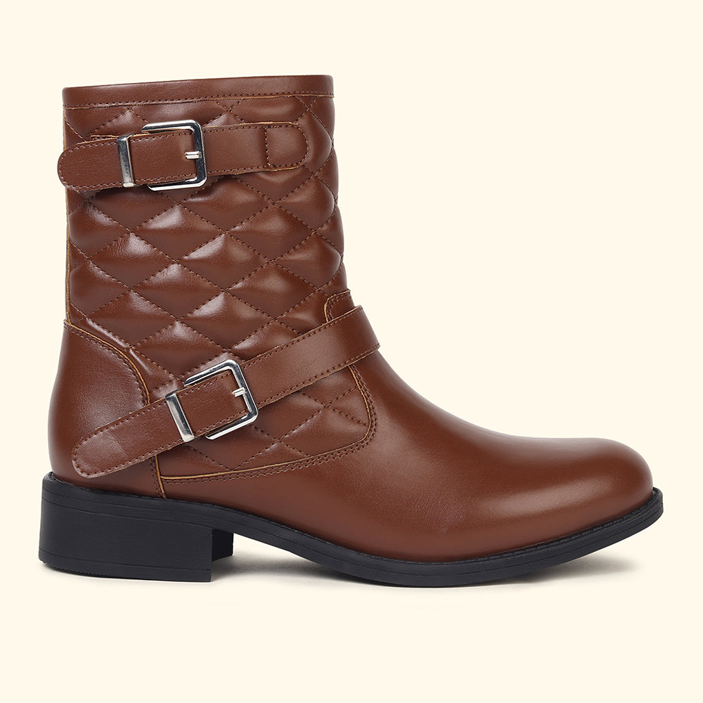 Slays Quilted Buckle mid-calf boots for Women