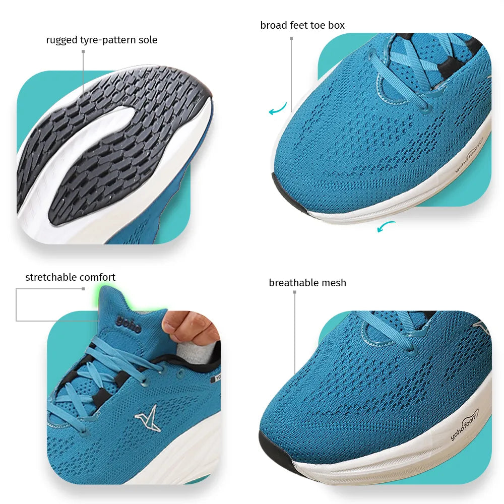 ZeroHour AeroWeave™ Sports Shoes for Men - Deep Sea Blue