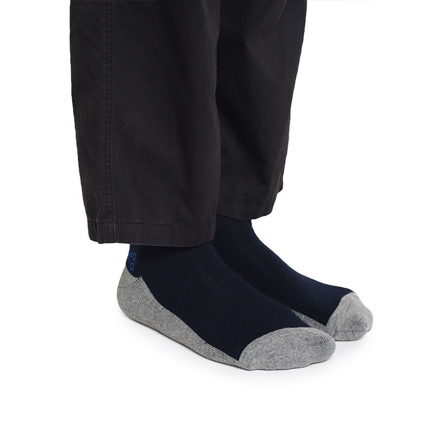 Dual Contrast Solid Low Cut Socks
