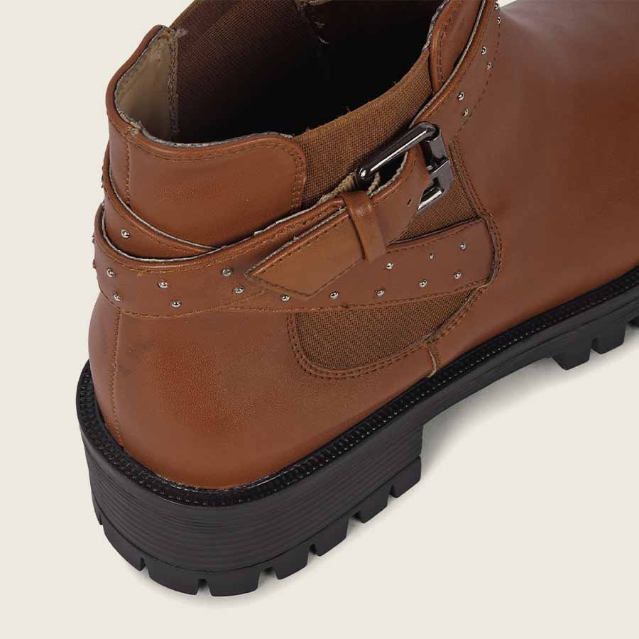 High Ankle Knotted Dots Boots for Women