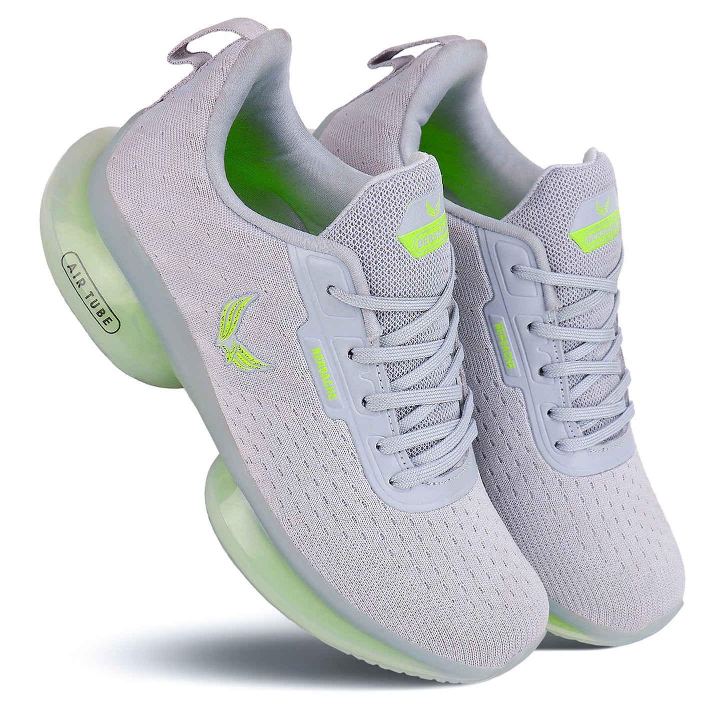 Bersache Lightweight Sports Running Shoes For Men Grey-9037