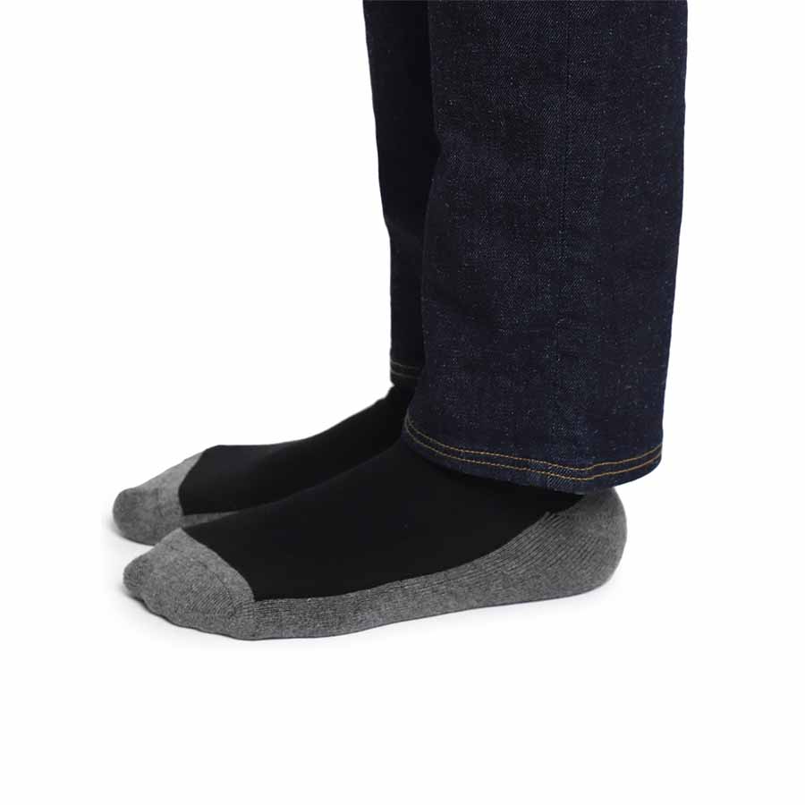 Dual Contrast Solid Low Cut Socks