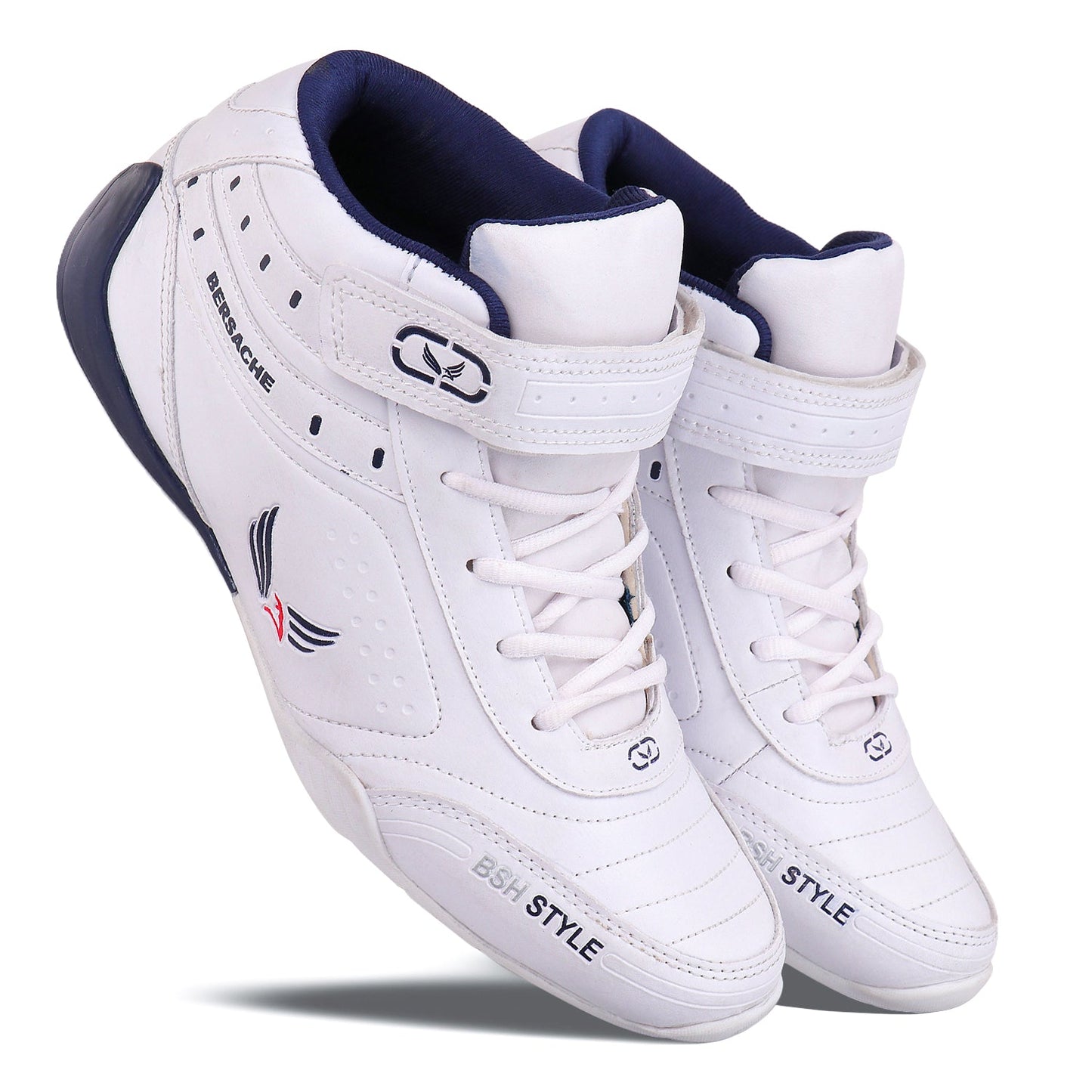 Bersache Lightweight Casual Sneaker Shoes For Men White-9018