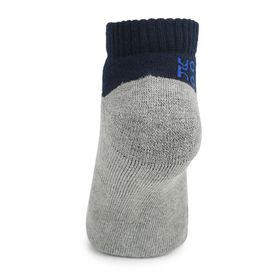 Dual Contrast Solid Low Cut Socks