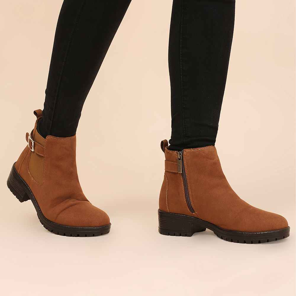 Women Chelsea Suede Boots