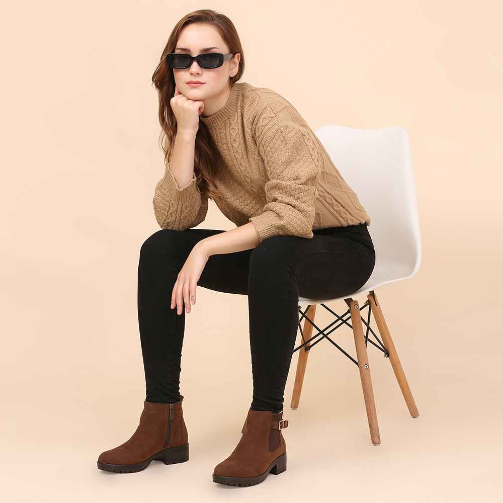 Women Chelsea Suede Boots
