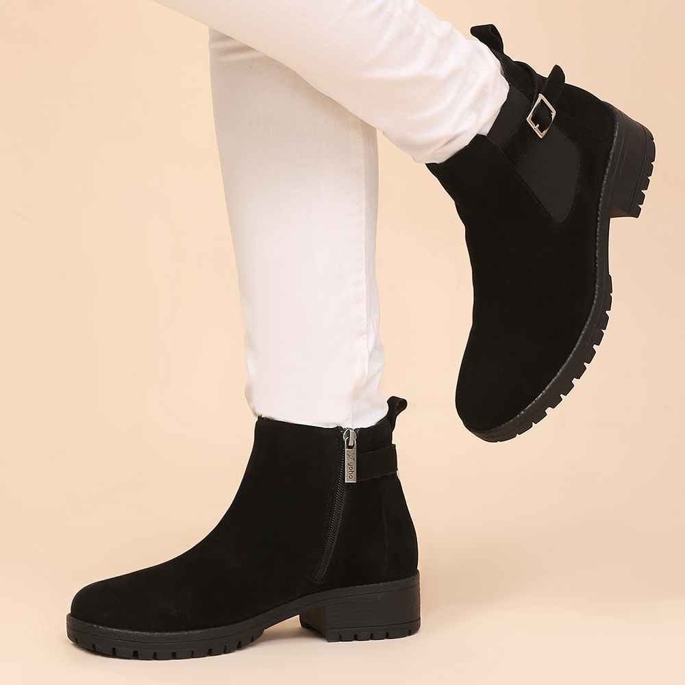 Women Chelsea Suede Boots