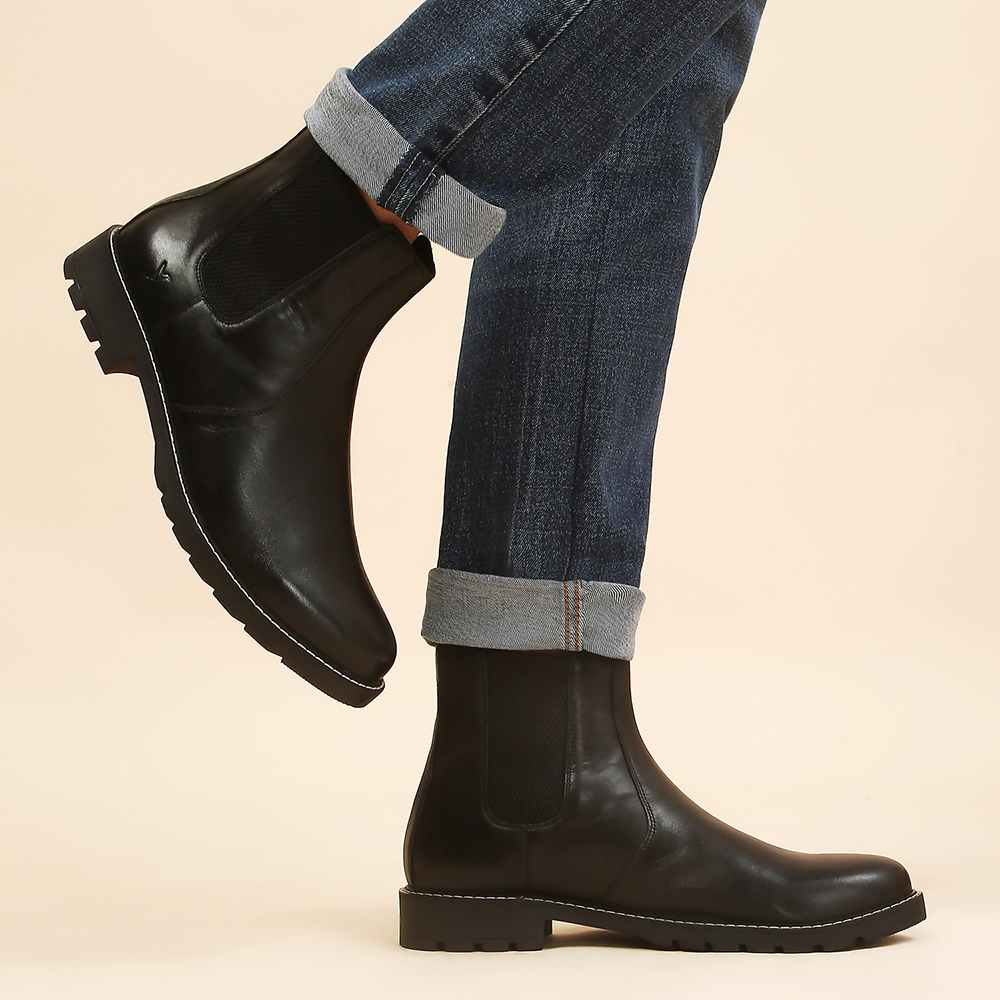 Men Chelsea Leather Boots