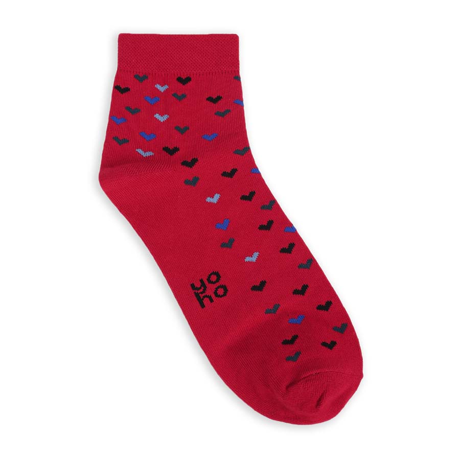 Heart Printed Ankle Socks