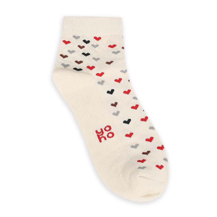 Heart Printed Ankle Socks