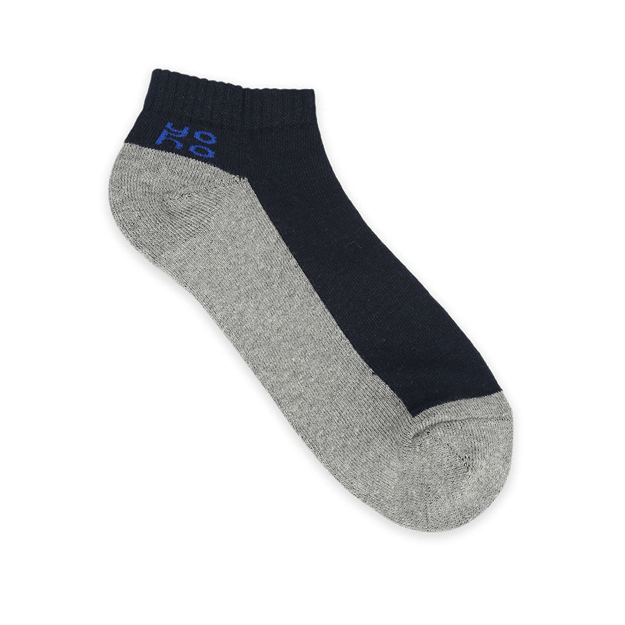 Dual Contrast Solid Low Cut Socks