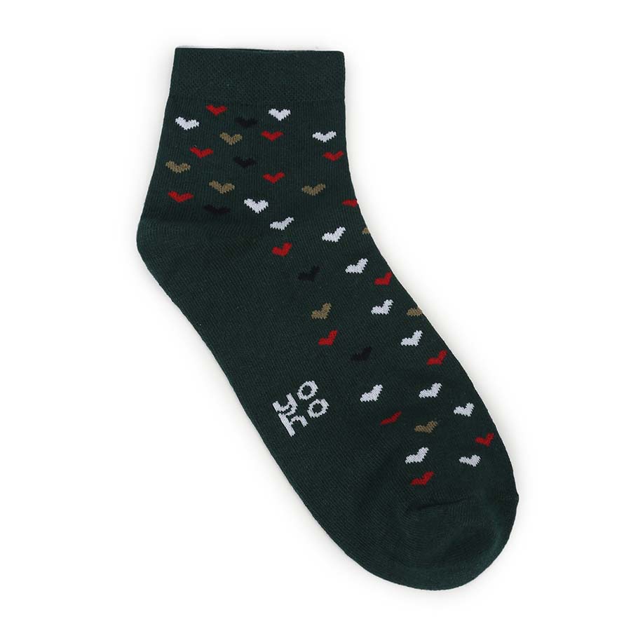 Heart Printed Ankle Socks