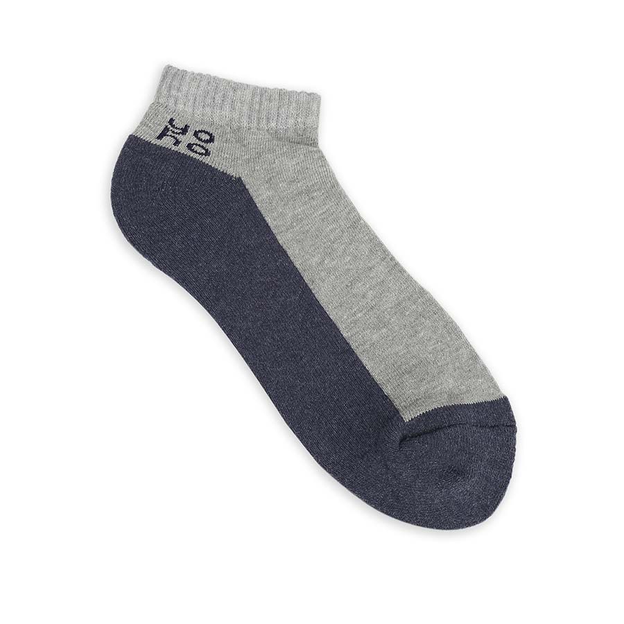 Dual Contrast Solid Low Cut Socks