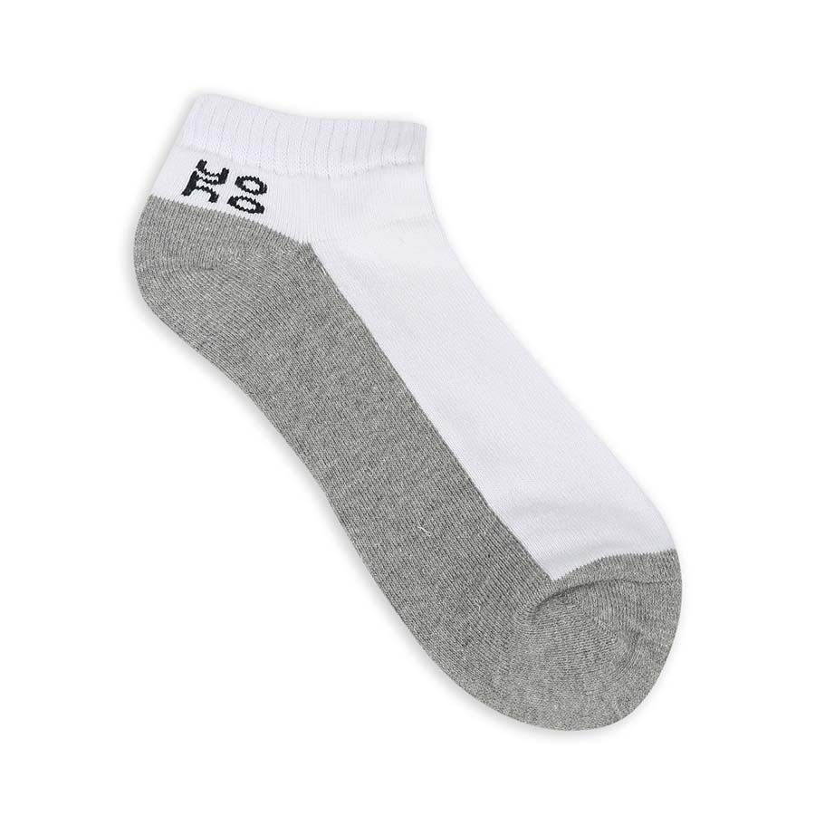 Dual Contrast Solid Low Cut Socks