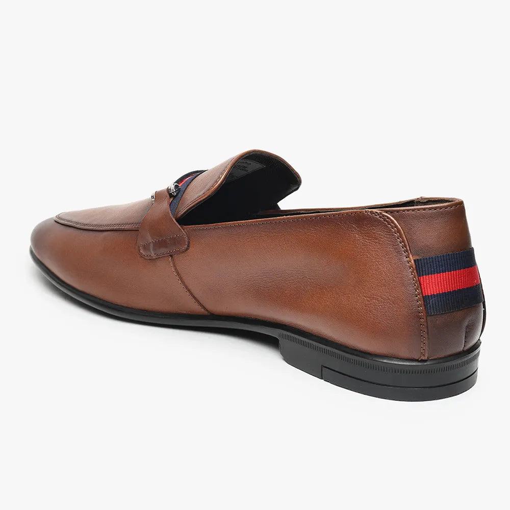 DualTone Wing Loafers for Men - Brown