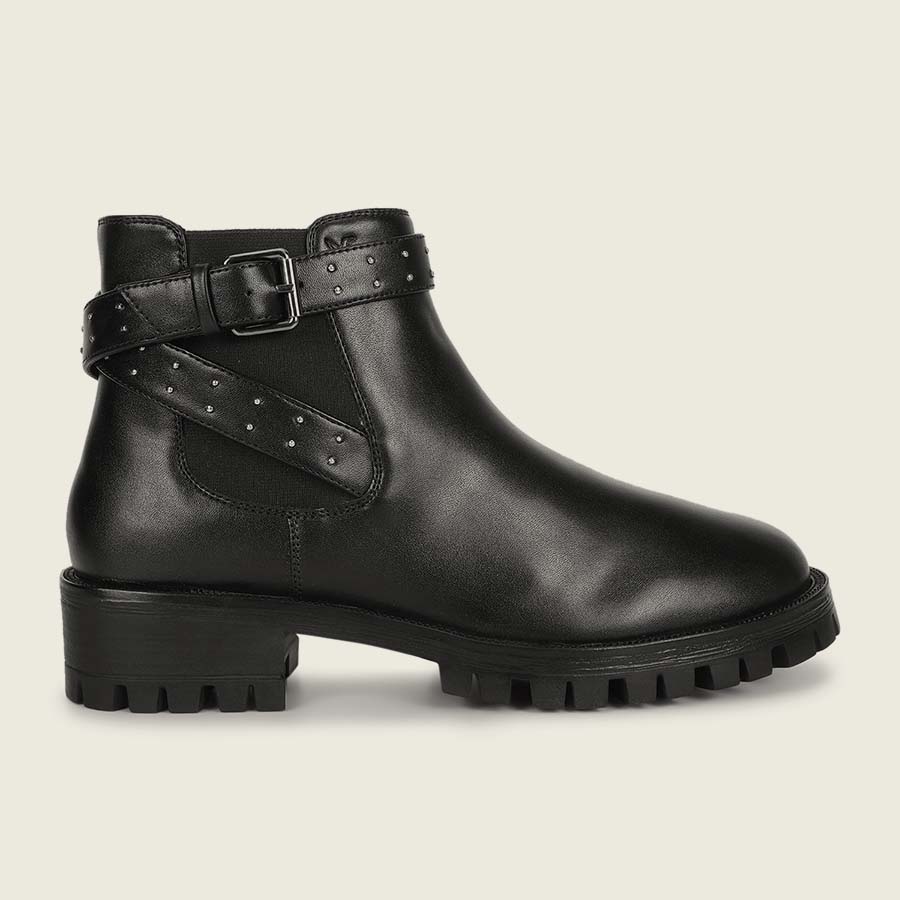High Ankle Knotted Dots Boots for Women