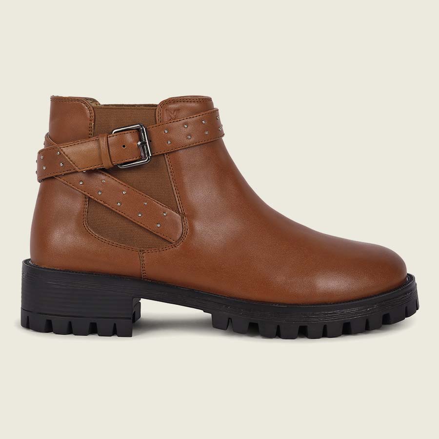 High Ankle Knotted Dots Boots for Women