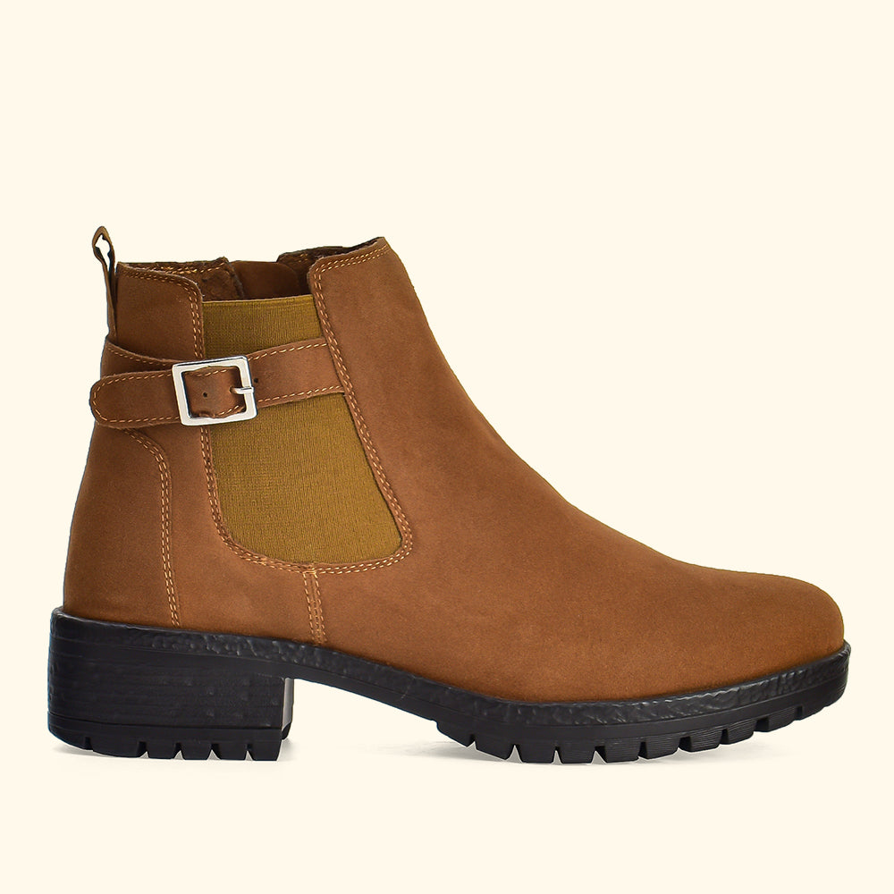 Women Chelsea Suede Boots