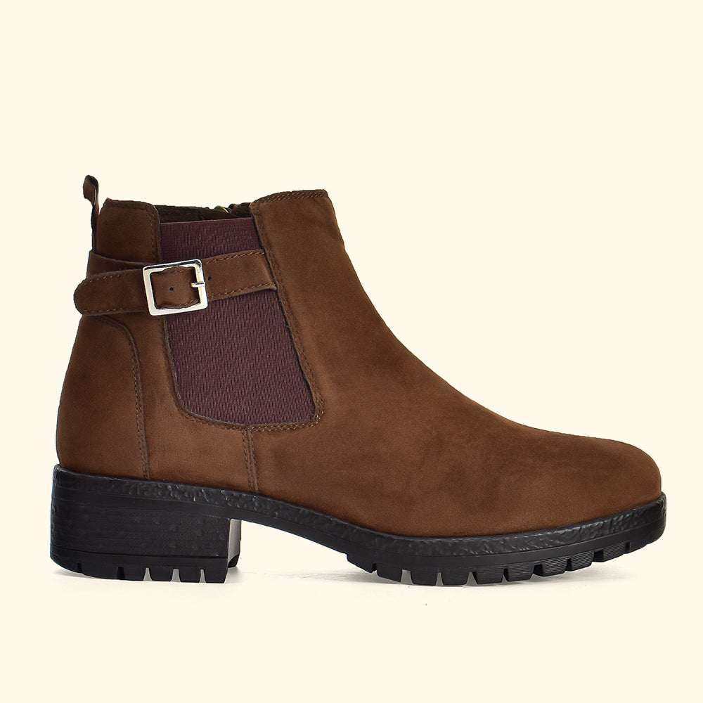 Women Chelsea Suede Boots