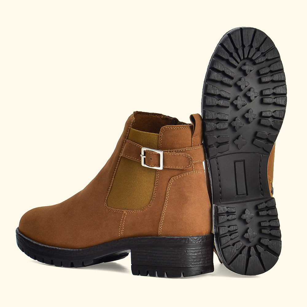 Women Chelsea Suede Boots