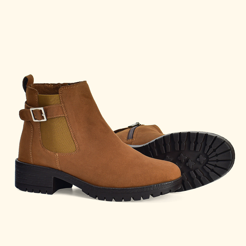 Women Chelsea Suede Boots