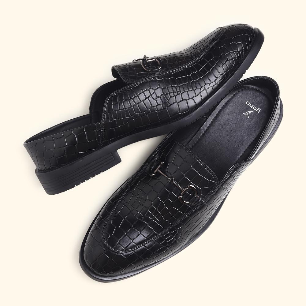 Lofos Mules for Men - Classic Black