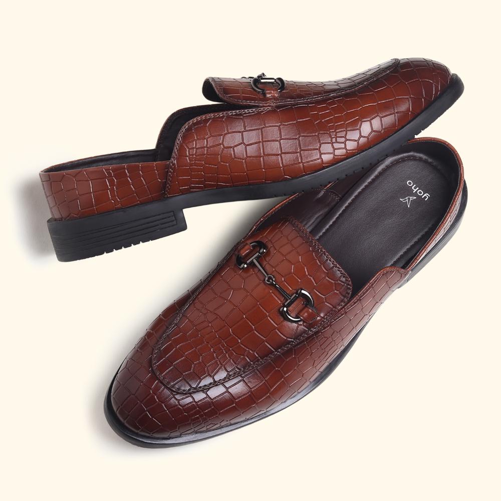 Lofos Mules for Men - Earthy Tan