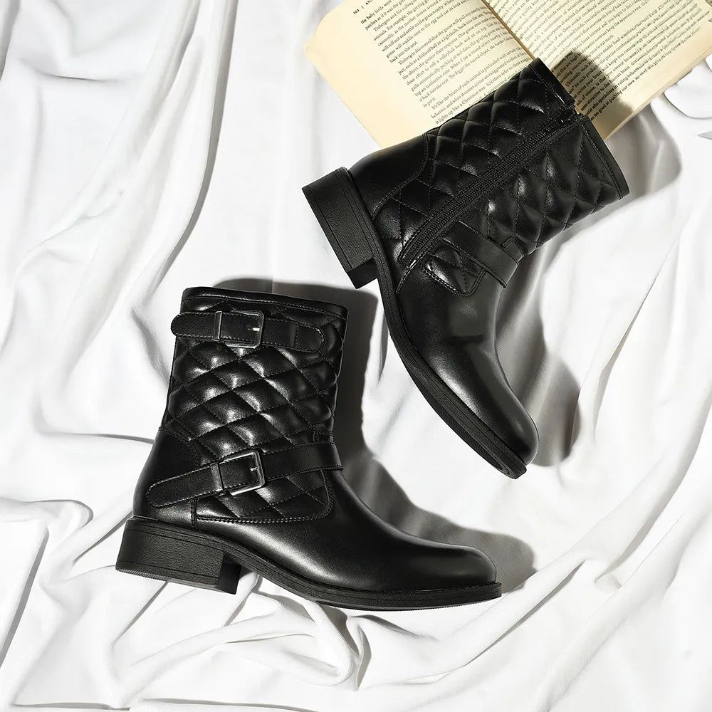 Slays Quilted Buckle mid-calf boots for Women