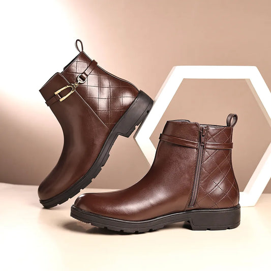 Midnight OG_Collar Crest Ankle Boots for Women