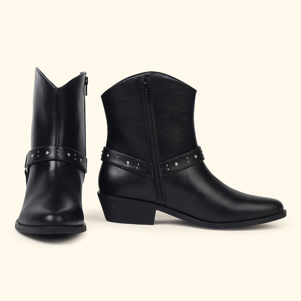 Slays Studs Mid Calf Boots for Women