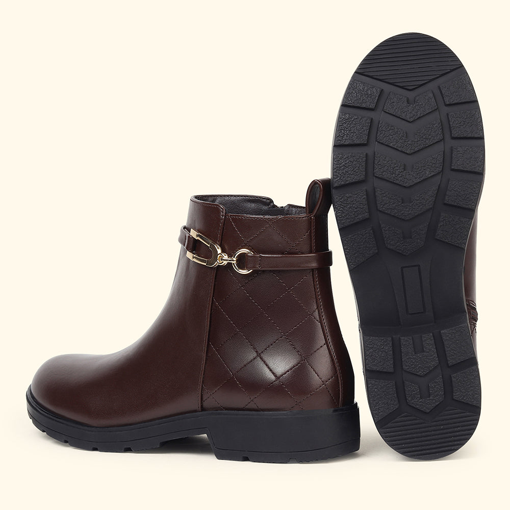 Midnight OG_Collar Crest Ankle Boots for Women