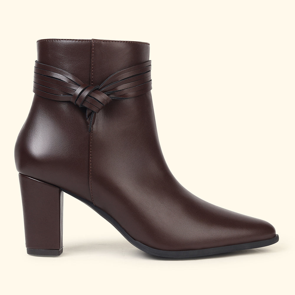 Slays Knot Ankle Length Boots for Women