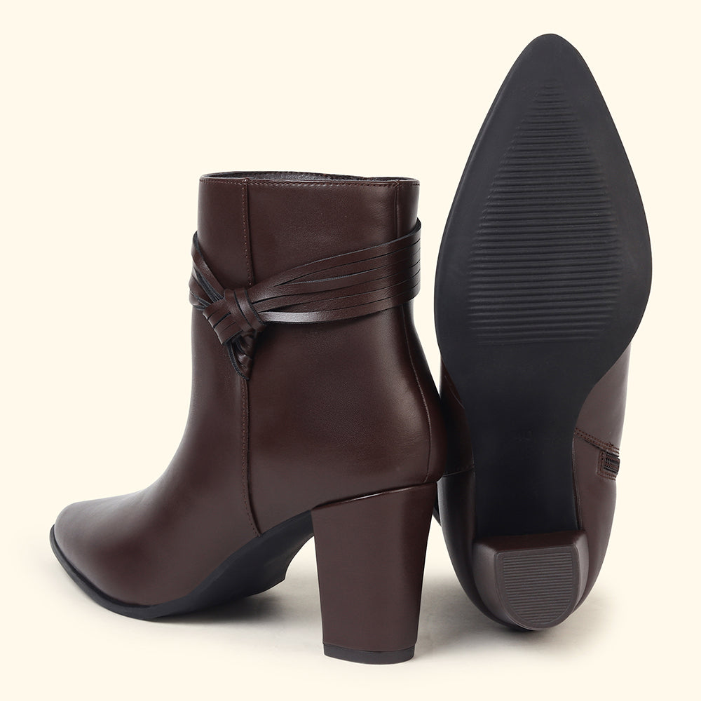 Slays Knot Ankle Length Boots for Women
