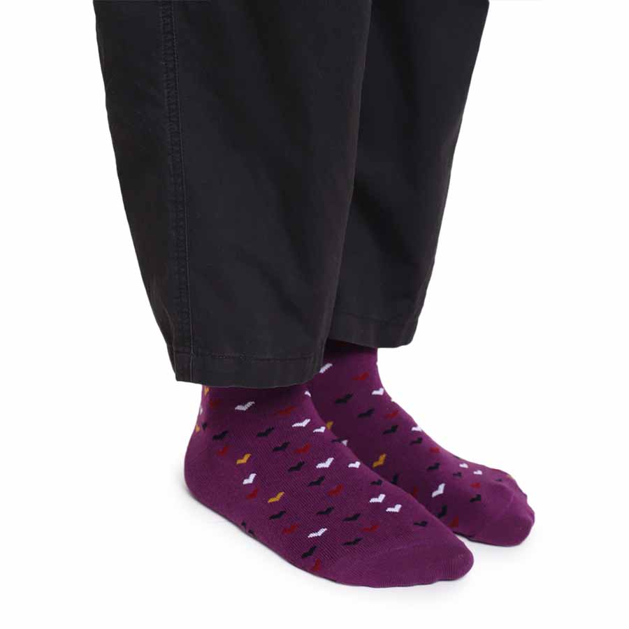 Heart Printed Ankle Socks