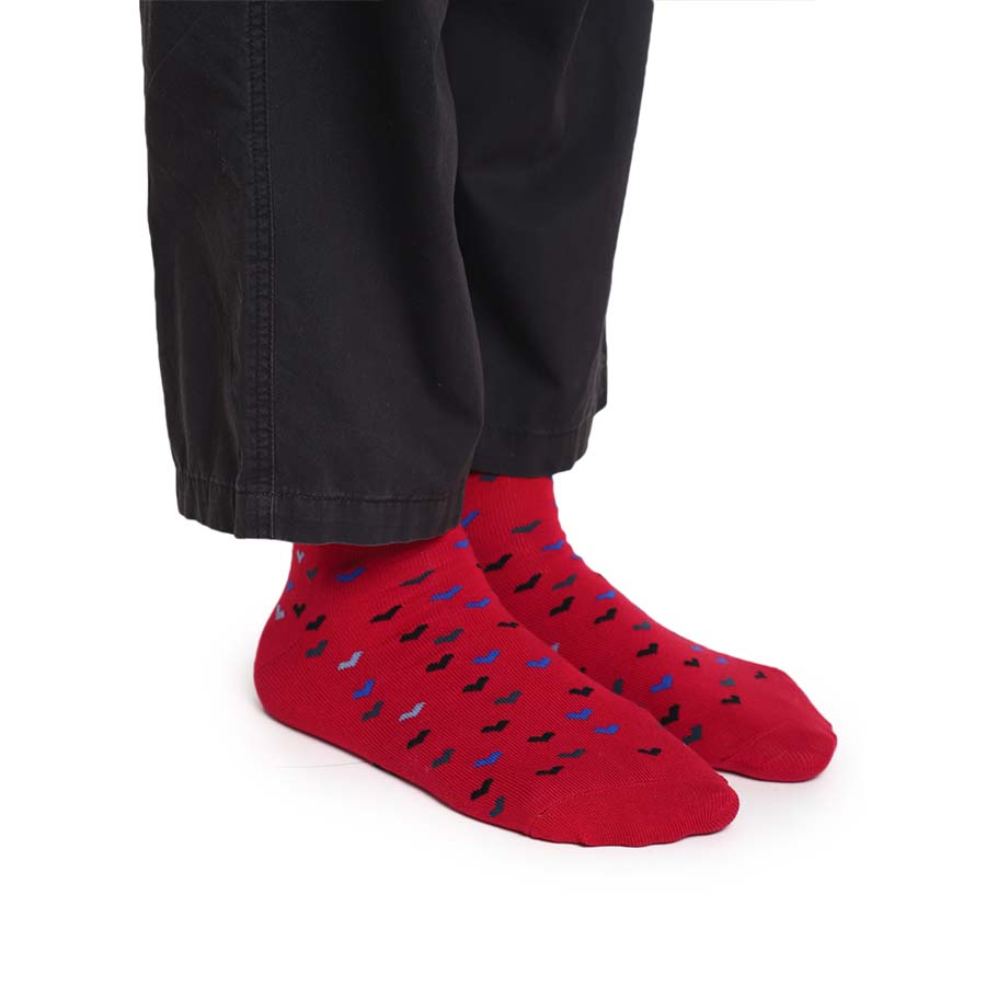 Heart Printed Ankle Socks